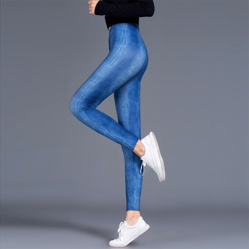 Jambiere de bază Femei Sexy Fată Pantaloni negri elastici Fitness Disco Leggings Moda Vară Solid Femme Pantalon Spandex Legging