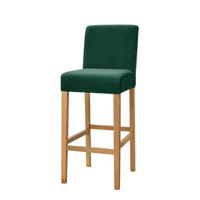 Bársony szövet bárszékhuzatok Stretch puha étkezőszékhuzatok Mosható rövid háthuzatok Székek konyhába Otthon Hotel bankett