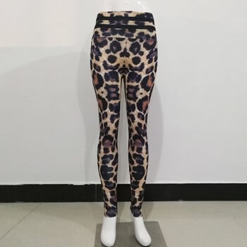 Leopard Printing Παντελόνι Yoga High Waist Elasticity Wildthing Leopard κολάν για γυναίκες που τρέχουν στενό αθλητικό παντελόνι γυμναστικής