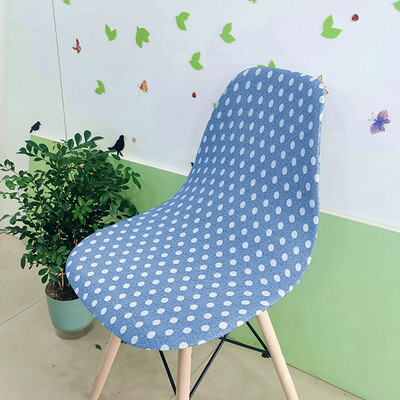 Nyomtatott Shell székhuzat Stretch Olcsó, rövid támlás székhuzatok étkezőhöz Üléshuzatok Otthoni Bár Hotel Party Banketthez