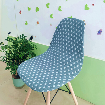 Nyomtatott Shell székhuzat Stretch Olcsó, rövid támlás székhuzatok étkezőhöz Üléshuzatok Otthoni Bár Hotel Party Banketthez