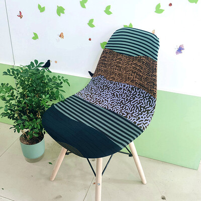 Nyomtatott Shell székhuzat Stretch Olcsó, rövid támlás székhuzatok étkezőhöz Üléshuzatok Otthoni Bár Hotel Party Banketthez