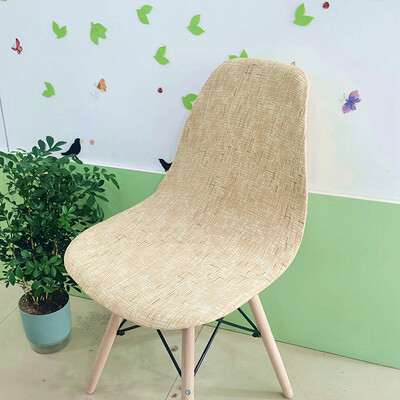 Nyomtatott Shell székhuzat Stretch Olcsó, rövid támlás székhuzatok étkezőhöz Üléshuzatok Otthoni Bár Hotel Party Banketthez