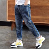 Băieți Blugi Pantaloni Copii Denim Pantaloni Lungi Primăvară Toamnă Haine 4-11 Ani Copii Pantaloni Casual Tineri Băiat Blugi Stretch