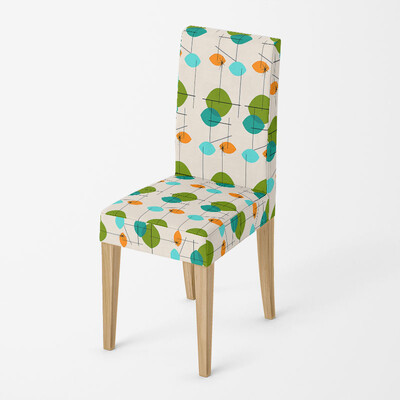 1 db geometrikus étkezőszékhuzat Spandex elasztikus székhuzat tok, rugalmas üléshuzat otthoni szállodai bankett nappaliba