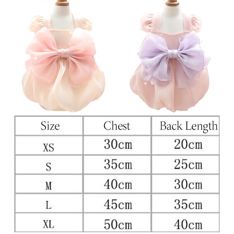 Naminio šuns sijonas šuniukui Bowknot sijonas princesės mažylio šuns vakarėlio vestuvinė marlės suknelė Maži šunys šuniuko katės kostiumas baltas naminių gyvūnėlių reikmenys