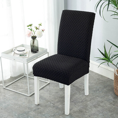 Huse pentru scaune din țesătură jacquard pătrată Huse pentru scaune elastice din spandex pentru sufragerie/bucătărie Huse pentru scaune elastice cu spătar