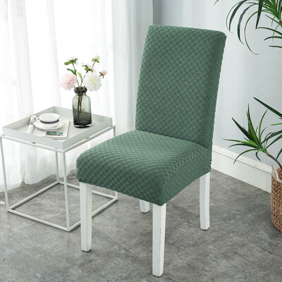 Huse pentru scaune din țesătură jacquard pătrată Huse pentru scaune elastice din spandex pentru sufragerie/bucătărie Huse pentru scaune elastice cu spătar