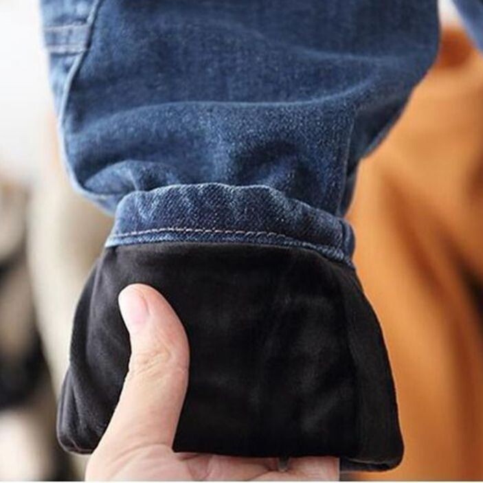 fete baieti blugi catifea pantaloni caldi din denim bebelusi buzunare copii pantaloni lungi haine copii