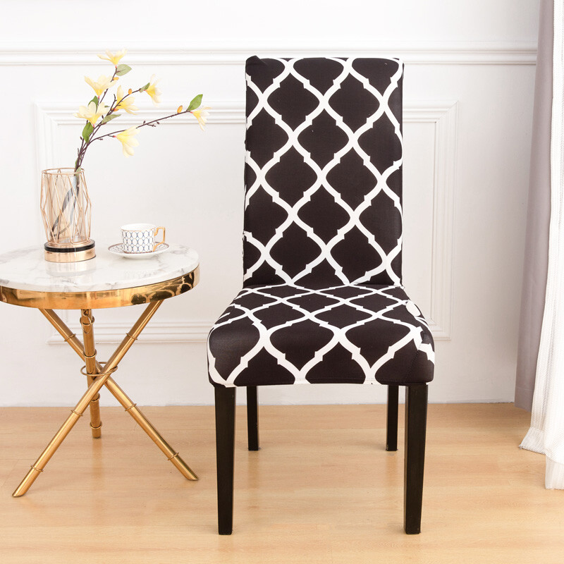 Huse pentru scaune de luat masa Husa elastica pentru scaun Huse pentru scaune elastice pentru nunta, hotel, banchet, sufragerie, birou, anti-murdar, detasabil