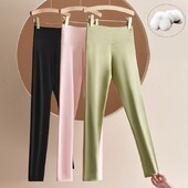 Alkalmi 100% pamut leggings női leggins magas derekú hosszú nadrág hölgyeknek sportos jógaruházat fekete harisnya Őszi ruházat utcai ruházat