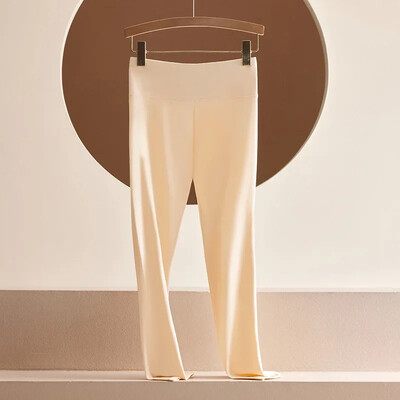 Alkalmi 100% pamut leggings női leggins magas derekú hosszú nadrág hölgyeknek sportos jógaruházat fekete harisnya Őszi ruházat utcai ruházat