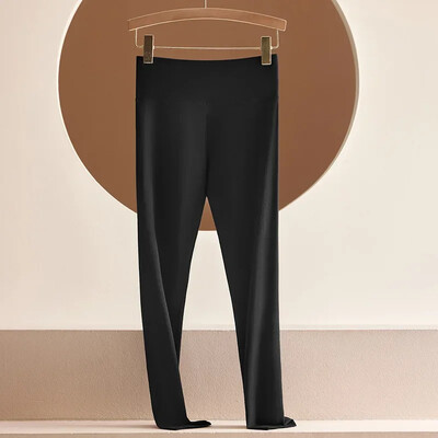 Alkalmi 100% pamut leggings női leggins magas derekú hosszú nadrág hölgyeknek sportos jógaruházat fekete harisnya Őszi ruházat utcai ruházat