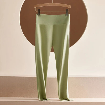 Alkalmi 100% pamut leggings női leggins magas derekú hosszú nadrág hölgyeknek sportos jógaruházat fekete harisnya Őszi ruházat utcai ruházat