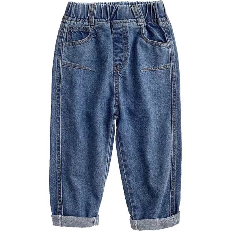 Nauji berniukų laisvalaikio džinsai kelnės pavasario/rudens džinsinės kelnės vaikams vaikams laisvos kelnės apatiniai drabužiai 4 6 8 10 12 metų