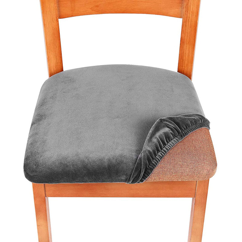 Catifea super moale Huse scaune spandex huse pentru scaune elastice pentru scaune de sufragerie acasă Huse pentru scaune simple pentru scaune