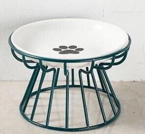 1Komplekt Lemmiklooma keraamiline kauss, triikraud kassitoidu suupisted konserveeritud taldrik Musta lõua pöördevastane vesi ei leki, lihtne süüa