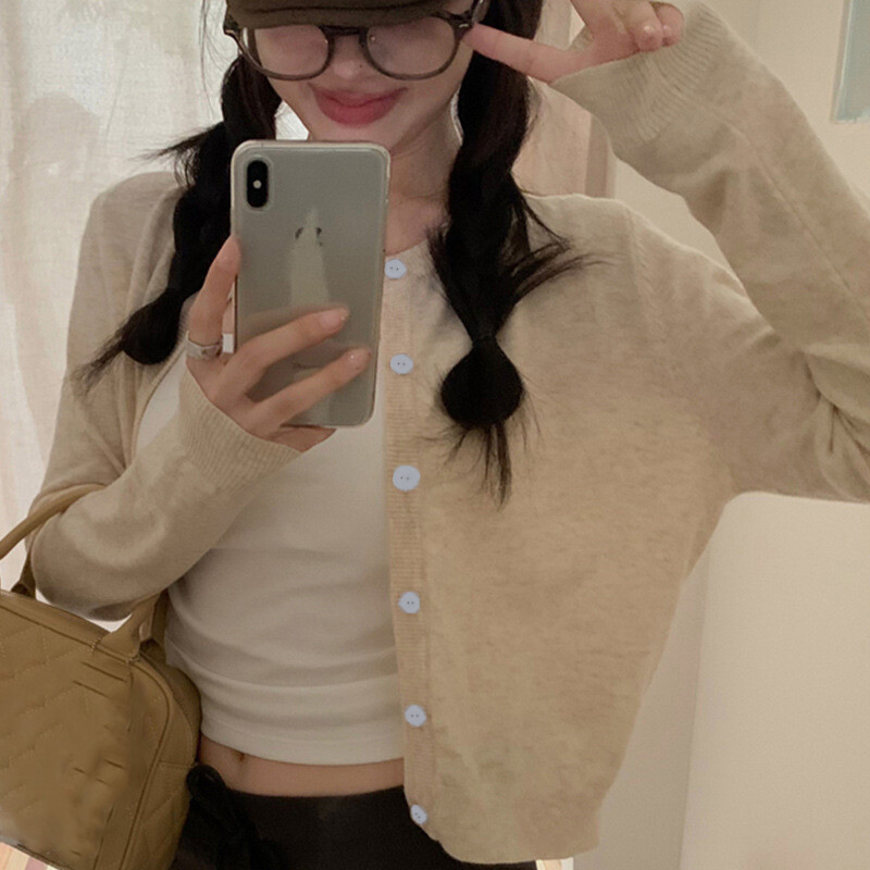 Alobee Red Cardigan Kötött kora őszi női ruhák Új 2024 Outdoor Crop Pulóver Felsőruházat Hosszú ujjú alsó alsó ing