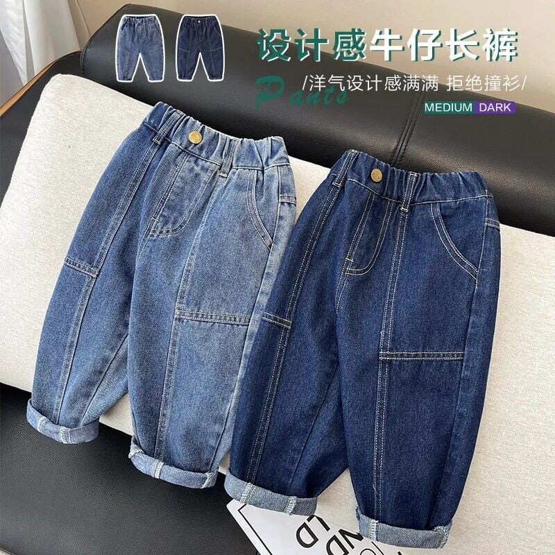 Fiúk farmernadrágok tavaszi és őszi új gyermek baba 1-6 éves alkalmi nadrágok gyermek nadrágok