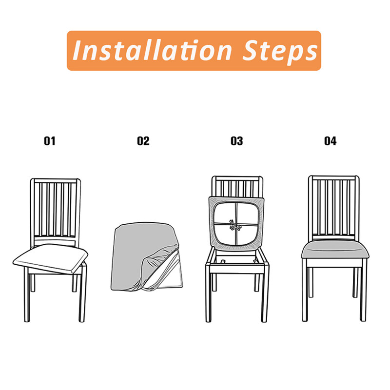 Husă pentru scaune din catifea super moale, pentru scaune elastice, pentru scaune de sufragerie, scaune antiderapante, huse de protecție pentru birou, bucătărie, banchet