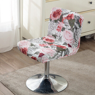 Bárszék székhuzat Virágos elasztikus szövet Asztali ülőszékek Védőhuzatok Porálló Irodai Számítógépes Székhuzat Otthoni dekoráció