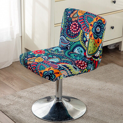 Bárszék székhuzat Virágos elasztikus szövet Asztali ülőszékek Védőhuzatok Porálló Irodai Számítógépes Székhuzat Otthoni dekoráció