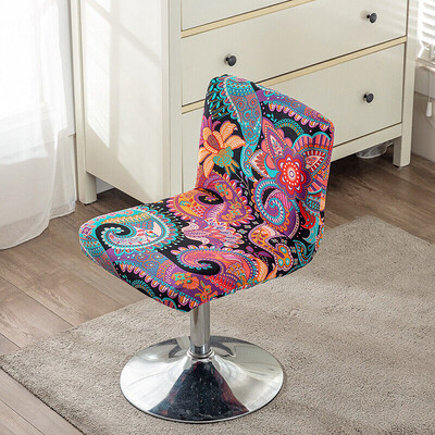 Bárszék székhuzat Virágos elasztikus szövet Asztali ülőszékek Védőhuzatok Porálló Irodai Számítógépes Székhuzat Otthoni dekoráció