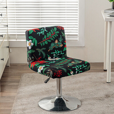 Bárszék székhuzat Virágos elasztikus szövet Asztali ülőszékek Védőhuzatok Porálló Irodai Számítógépes Székhuzat Otthoni dekoráció