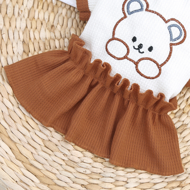 Šuniuko pavasario ir vasaros drabužiai naminių gyvūnėlių porai derantys drabužiai šunų suknelė Prancūzų buldogo marškinėliai Mielas kostiumas mažiems vidutinio dydžio šunims