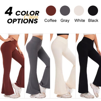 Γυναικείο παντελόνι Cross Waist Legging Ψηλόμεση προπόνηση Παντελόνι για τρέξιμο Μαλακό παντελόνι ελέγχου κοιλιάς Σέξι λεπτό παντελόνι