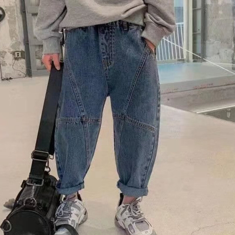 Gyereknadrágok fiúknak Gyermeknadrágok Új farmernadrág Alkalmi ruhák Gyerek fiúk Fiú ruházat Csecsemő 10 12 éves Őszi új farmer