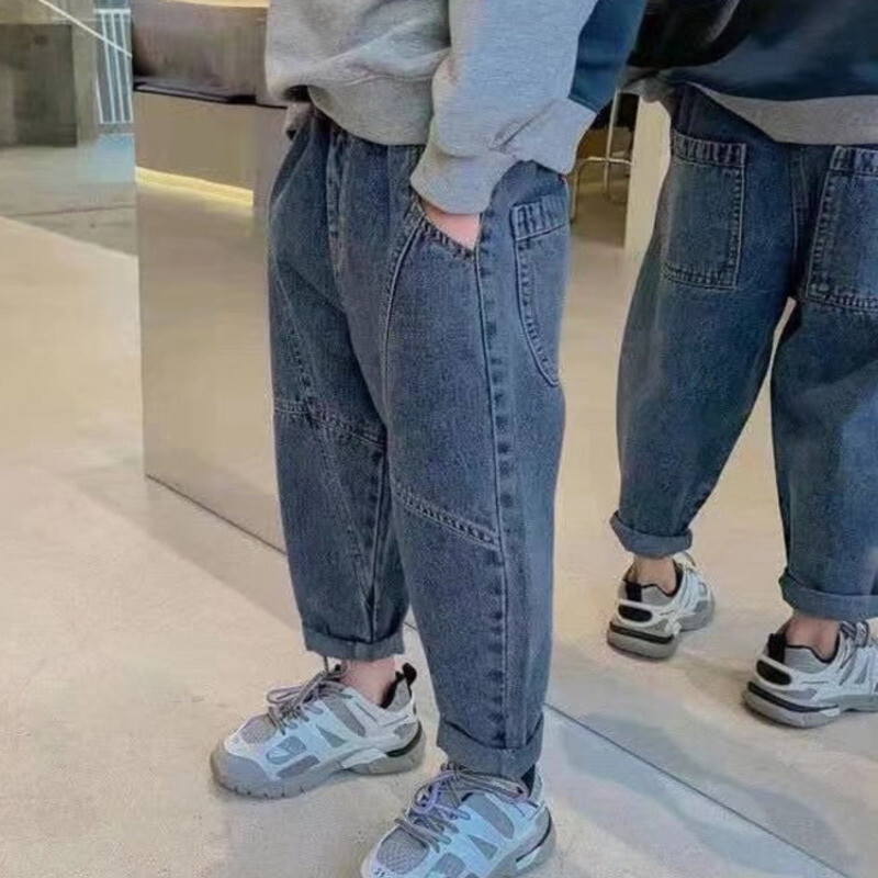 Gyereknadrágok fiúknak Gyermeknadrágok Új farmernadrág Alkalmi ruhák Gyerek fiúk Fiú ruházat Csecsemő 10 12 éves Őszi új farmer