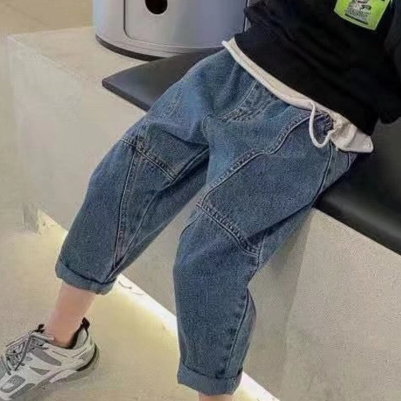 Gyereknadrágok fiúknak Gyermeknadrágok Új farmernadrág Alkalmi ruhák Gyerek fiúk Fiú ruházat Csecsemő 10 12 éves Őszi új farmer