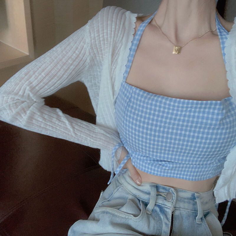 Rimocy 2024. gada saules aizsardzības jaka sievietēm vasaras plānās, vienas pogas adīts sieviešu mētelis, seksīgs, caurredzams, zīda, apgrieztas krāsas topi