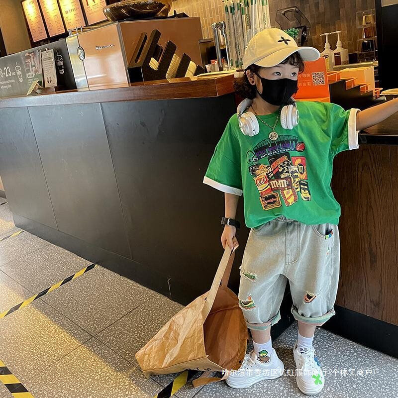 Fiúk alkalmi nadrágok hosszú nadrágok pamut 2024 lyukas tavasz ősz baba gyereknadrágok kiváló minőségű gyermekruházat