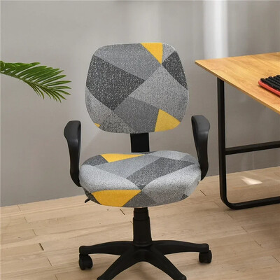 Slipcovers Tubade istme tooliümbris arvuti kontori jaoks eemaldatav tugitool, pöörlev spandexist elastne kate