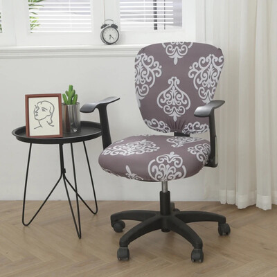 Pārvalki istabas mācību sēdekļa krēsla futrālis dators biroja noņemamam krēsla krēslam, rotējošs spandeksa elastīgs pārvalks