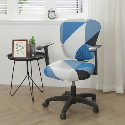 Pārvalki istabas mācību sēdekļa krēsla futrālis dators biroja noņemamam krēsla krēslam, rotējošs spandeksa elastīgs pārvalks