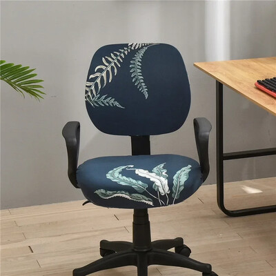 Pārvalki istabas mācību sēdekļa krēsla futrālis dators biroja noņemamam krēsla krēslam, rotējošs spandeksa elastīgs pārvalks