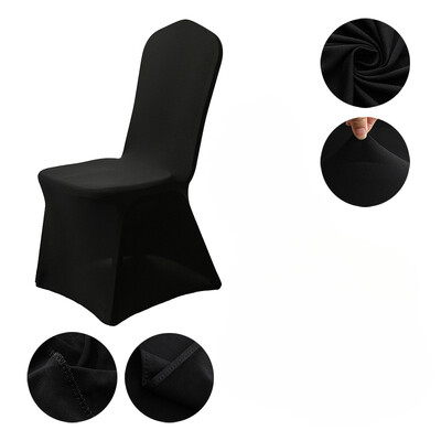 Patru anotimpuri în stil european și american pentru nuntă, dintr-o singură bucată, din țesătură, de culoare uni, pentru scaunul de luat masa, cu elastic pentru decorare