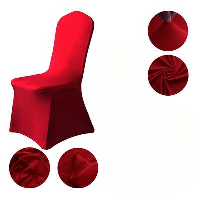 Patru anotimpuri în stil european și american pentru nuntă, dintr-o singură bucată, din țesătură, de culoare uni, pentru scaunul de luat masa, cu elastic pentru decorare