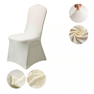 Patru anotimpuri în stil european și american pentru nuntă, dintr-o singură bucată, din țesătură, de culoare uni, pentru scaunul de luat masa, cu elastic pentru decorare