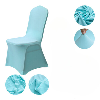 Patru anotimpuri în stil european și american pentru nuntă, dintr-o singură bucată, din țesătură, de culoare uni, pentru scaunul de luat masa, cu elastic pentru decorare