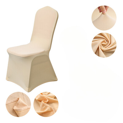 Patru anotimpuri în stil european și american pentru nuntă, dintr-o singură bucată, din țesătură, de culoare uni, pentru scaunul de luat masa, cu elastic pentru decorare