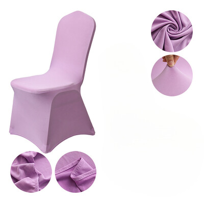 Patru anotimpuri în stil european și american pentru nuntă, dintr-o singură bucată, din țesătură, de culoare uni, pentru scaunul de luat masa, cu elastic pentru decorare