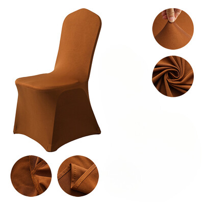 Patru anotimpuri în stil european și american pentru nuntă, dintr-o singură bucată, din țesătură, de culoare uni, pentru scaunul de luat masa, cu elastic pentru decorare