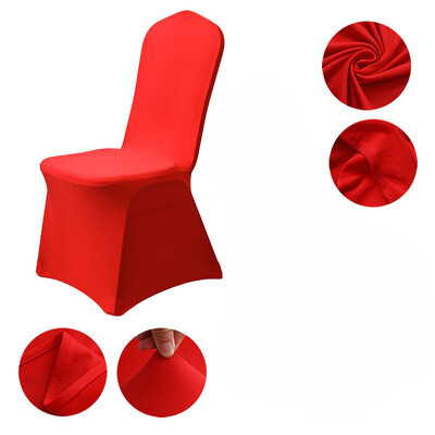 Patru anotimpuri în stil european și american pentru nuntă, dintr-o singură bucată, din țesătură, de culoare uni, pentru scaunul de luat masa, cu elastic pentru decorare