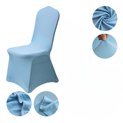 Patru anotimpuri în stil european și american pentru nuntă, dintr-o singură bucată, din țesătură, de culoare uni, pentru scaunul de luat masa, cu elastic pentru decorare