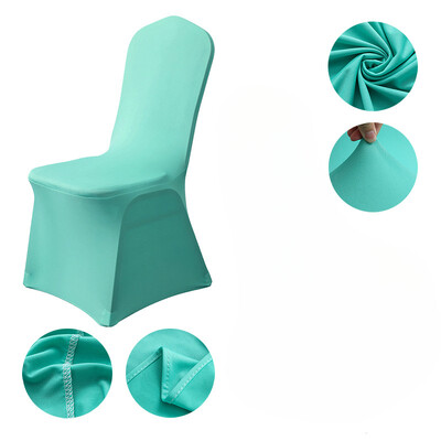 Patru anotimpuri în stil european și american pentru nuntă, dintr-o singură bucată, din țesătură, de culoare uni, pentru scaunul de luat masa, cu elastic pentru decorare