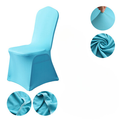 Patru anotimpuri în stil european și american pentru nuntă, dintr-o singură bucată, din țesătură, de culoare uni, pentru scaunul de luat masa, cu elastic pentru decorare